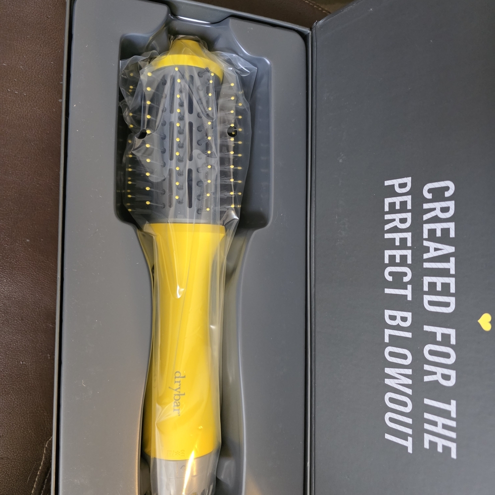 Drybar The Single Shot Round Blow-Dryer Brush in Bright Yellow and Gray - Picture 2 of 2